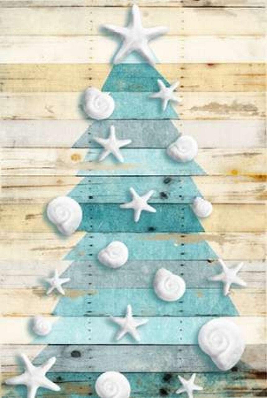 Coastal Christmas Tree Poster Print by Jace Grey - Item # VARPDXJGRC460A